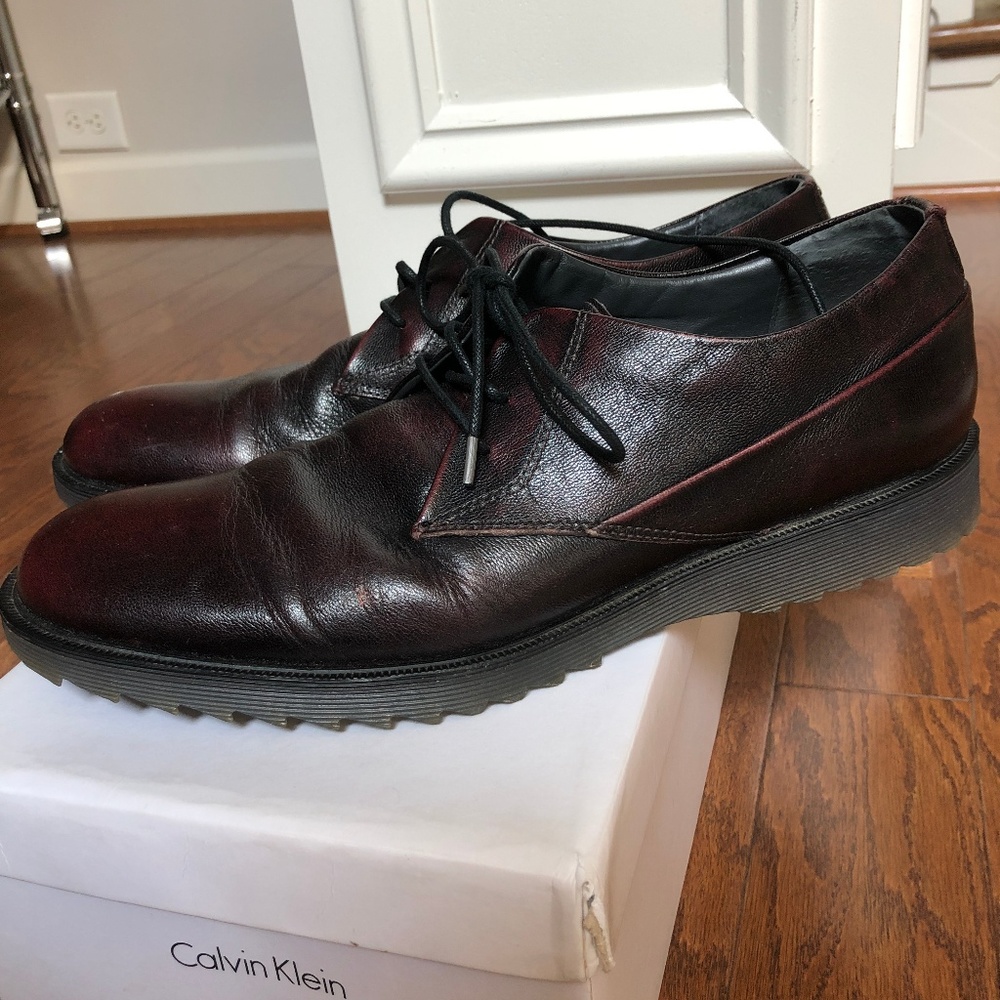 Calvin Klein Bernard Brush Off Leather Shoes